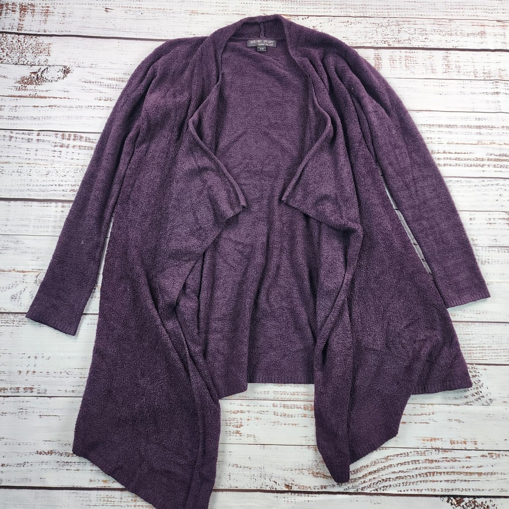 Barefoot Dreams Bamboo Chic Lite Calypso Wrap Cardigan Women's S/M Purple